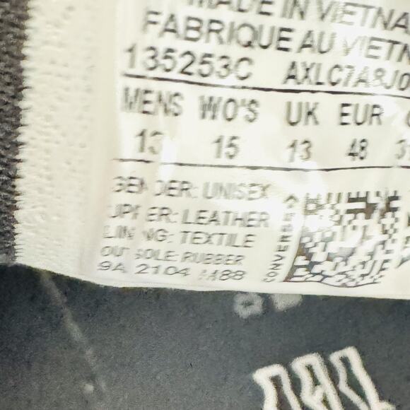 Converse Shoes Mens 13 Black Leather Chuck Taylor All Star Low Top Sneakers - Picture 9 of 10